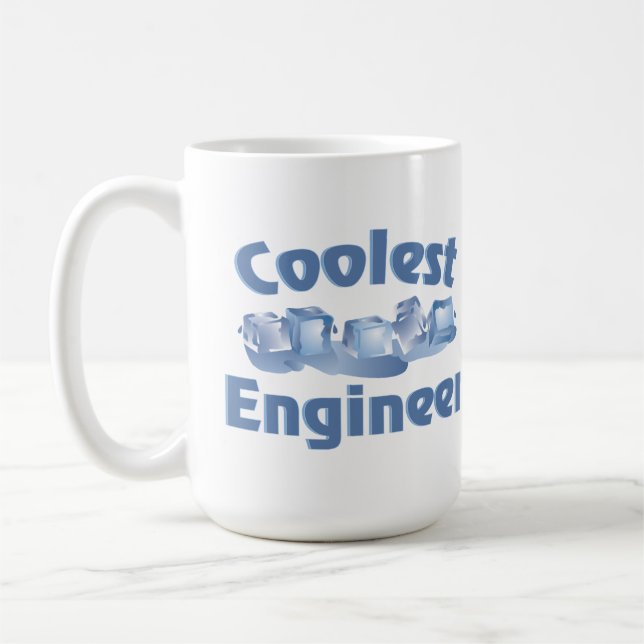 Mug Ingénieur le plus cool Glace (Gauche)