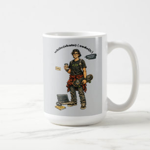 Mug Ingénieur logiciel Codeur qui fait du skateboard U