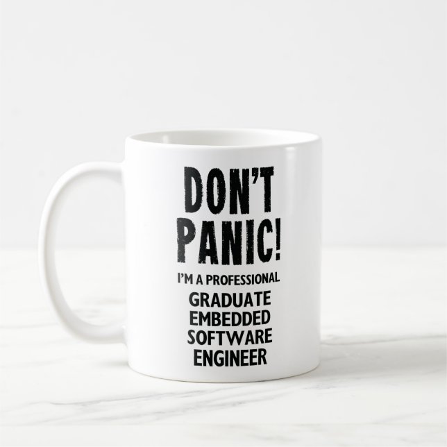 Mug Ingénieur logiciel intégré diplômé (Gauche)