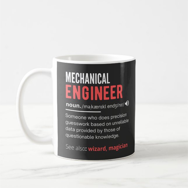 Mug INGÉNIEUR mécanique (Gauche)