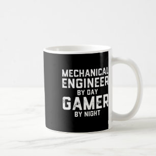 Mug Ingénieur Mécanique le Jour Gamer la Nuit Mème Pou