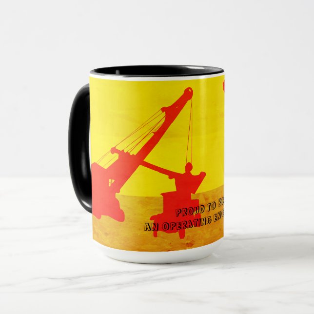 Mug INGÉNIEUR OPÉRATIONNEL DE LA grue et de la chaussu (Devant gauche)