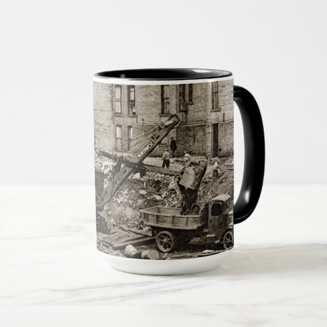Mug INGÉNIEUR OPÉRATIONNEL DE LA grue et de la chaussu (Devant droit)