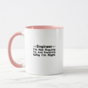 Mug Ingénieur que je ne discute pas