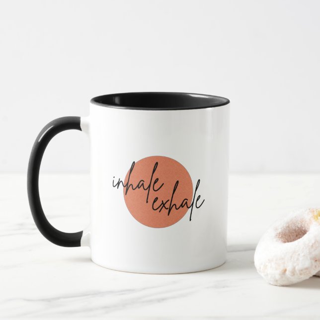 Mug Inhale exhale (Avec donut)