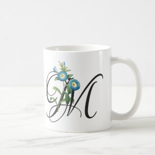 Mug Initial M, Vintage Morceau de café glory