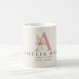 Mug Initial vintage personnalisé