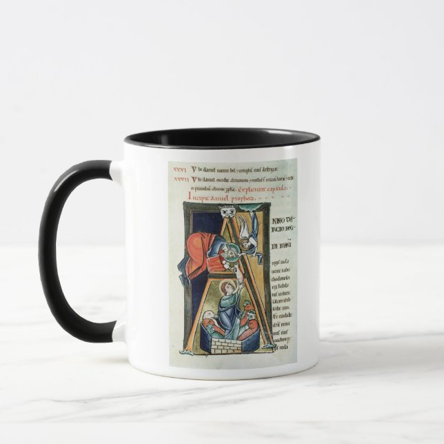 Mug Initiale "A" de Historiated dépeignant Daniel (Gauche)