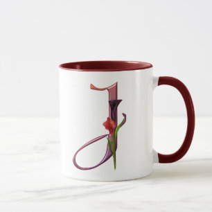 Mug Initiale colorée J de calla