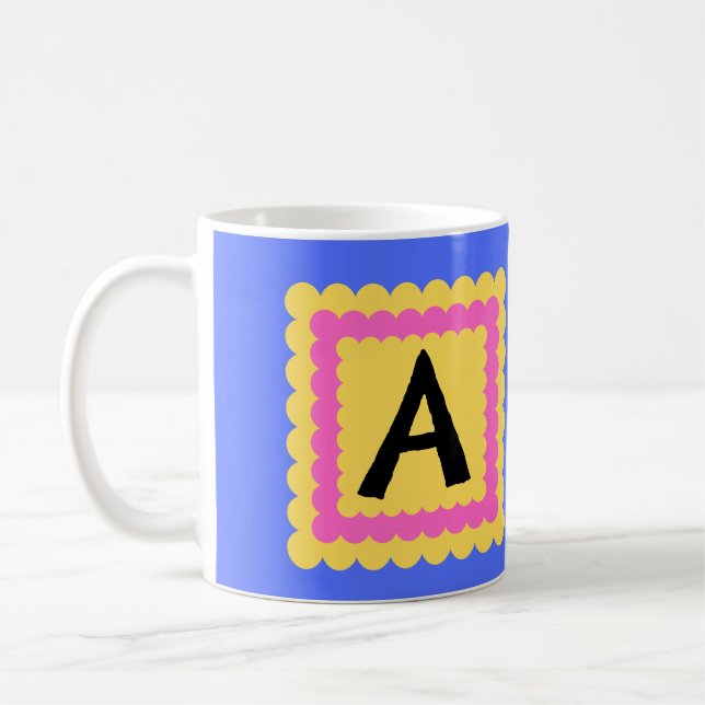 Mug Initiale du monogramme de l'Alphabet de la Saint-J (Gauche)