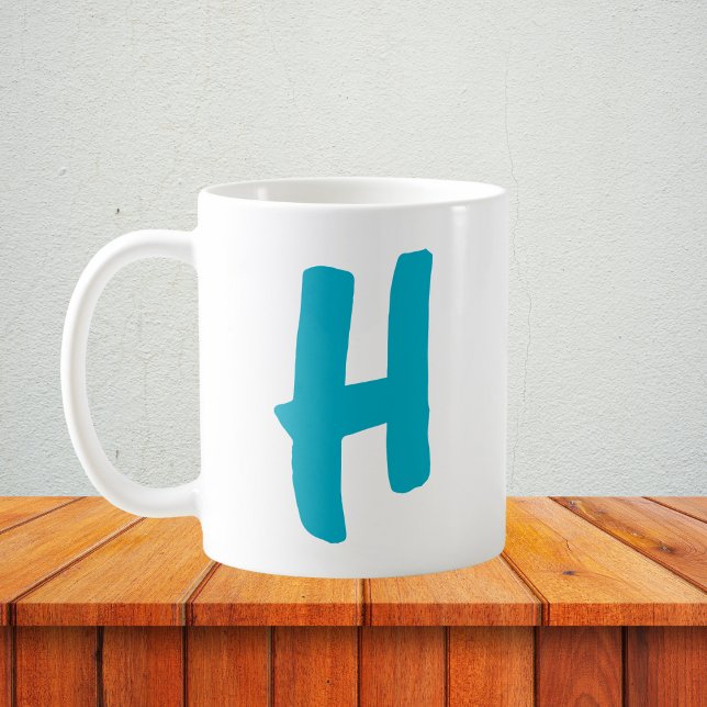 Mug Initiale personnalisée avec conception de lettres  (Créateur téléchargé)