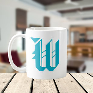 Mug Initiale personnalisée Vintage