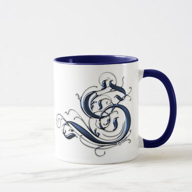 Mug Initiale vintage S (Droite)
