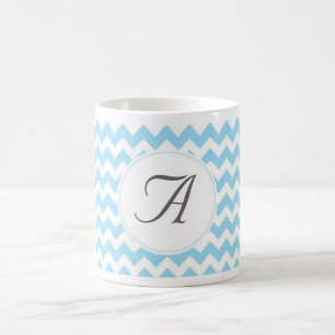 Mug Initiales de Chevron de monogramme