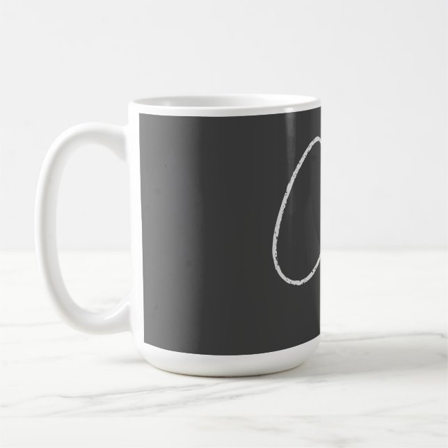 Mug Initiales minimalistes Monogrammes professionnels  (Gauche)