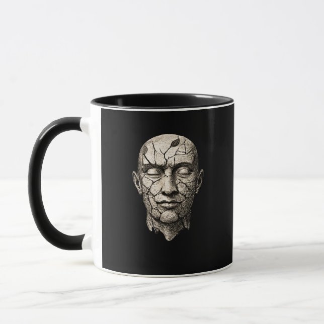 Mug Inner Self Layers – Dark Aesthetic Identity Art (Gauche)