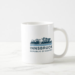 Mug Innsbruck Autriche Montagnes Autrichien Ski Vintag