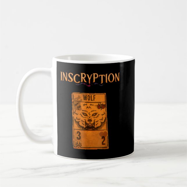 Mug Inscryptage Psychologique Wolf Card Jeu Halloween (Gauche)