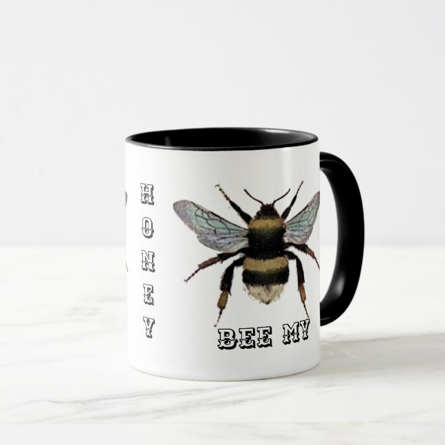 Mug Insectes vintages Abeille Mon Miel Entomologie amu (Devant droit)
