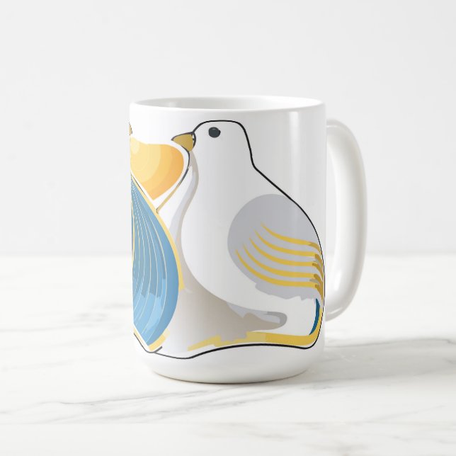 Mug Inséparables au Paradis (Devant droit)