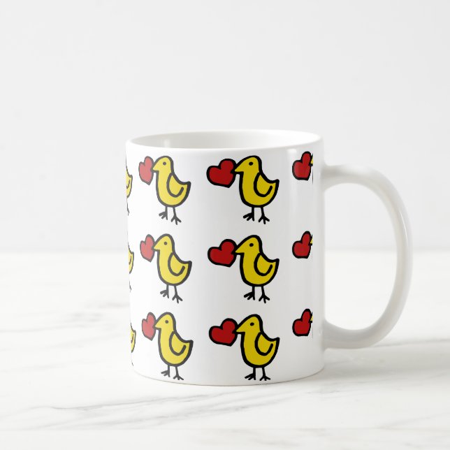 Mug Inséparables avec un coeur (Droite)
