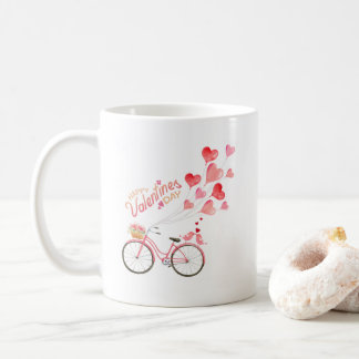 Mug Inséparables de la Saint Valentin sur les coeurs d