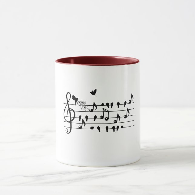 Mug inséparables, s'attendant à un ajout à la famille (Centre)