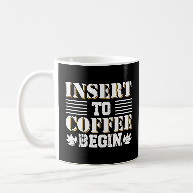Mug Insérer au café Commencer le devis du matin du caf (Gauche)