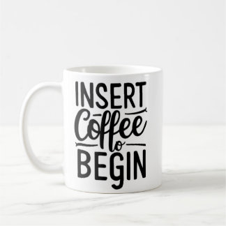 Mug insérer du café pour commencer