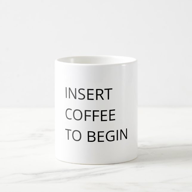 Mug Insérer le café au début (Centre)