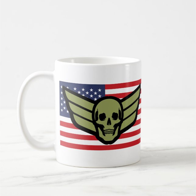 Mug Insigne d'aviateur Drapeau américain (Gauche)