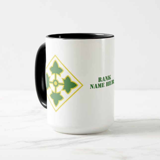Mug Insigne de la 4e division d'infanterie (Devant gauche)
