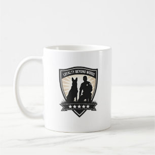 Mug Insigne de police K9 vintage Loyalty Beyond Words 