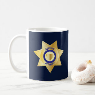 Mug Insigne d'étoile d'or du shérif adjoint