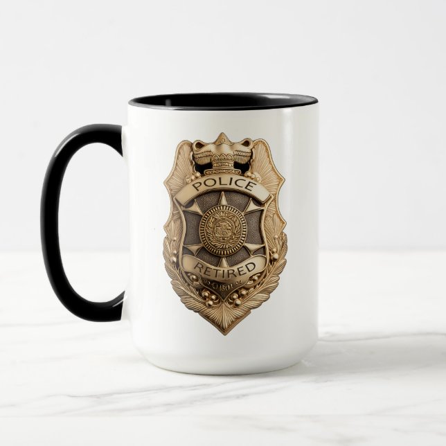 Mug Insigne d'or de l'application de la loi pour la re (Gauche)