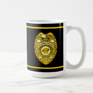 Mug Insigne du chef de la police de cuisine