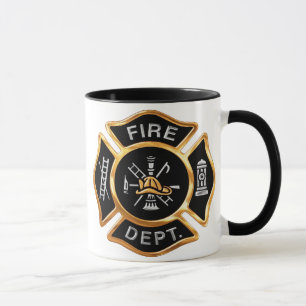 Mug Insigne Gold du service d'incendie