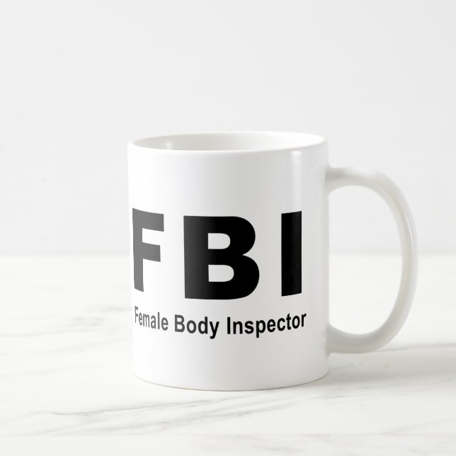 Mug Inspecteur de corps féminin (Droite)