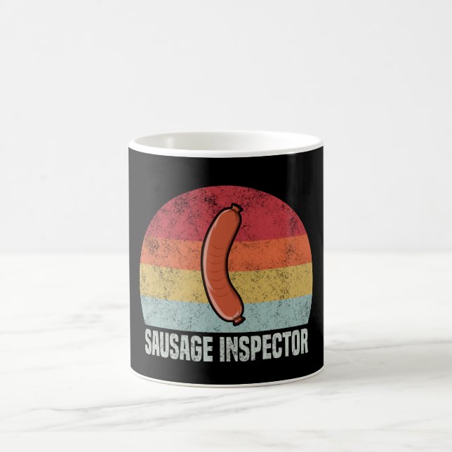 Mug Inspecteur de saucisses rétro - Louveur Weiner (Centre)
