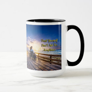 Mug Inspirant avec Coucher de Soleil sur l'Océan