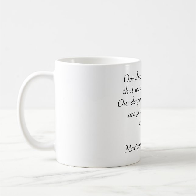 Mug inspirant "Notre plus profonde peur" (Gauche)
