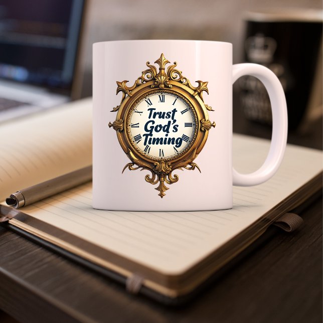 Mug Inspiration de la confiance chrétienne Le Timing d (Inspirational Christian Trust God's Timing Coffee Mug)