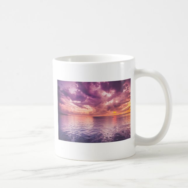 Mug Inspiration du coucher de soleil sur l'océan (Droite)