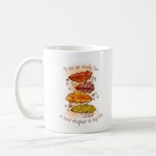 Mug Inspiration Excitée Automne Orange Automne Laisser