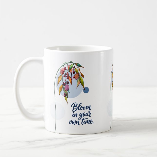 Mug Inspiration florale avec des baies (Gauche)