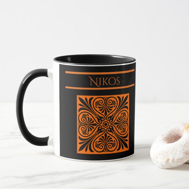 Mug Inspiration grecque classique personnalisée  (Avec donut)