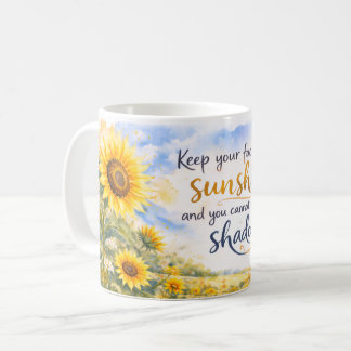 Mug Inspirational Sunflowers – Watercolor Sunflower