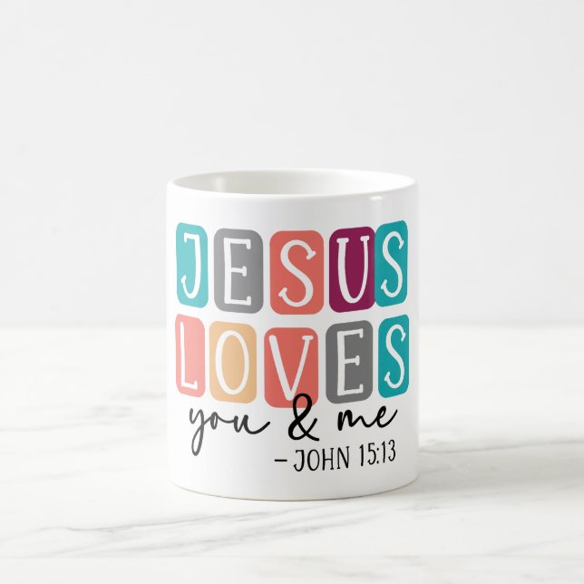 Mug Inspirationnel Jésus t'aime (Centre)