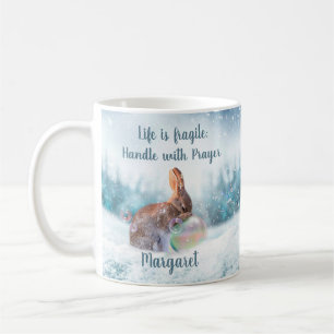 Mug Inspirationnel Lapin Priant Religieux