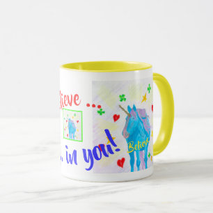 Mug Inspirationnel Unicorne auto-fabriqué